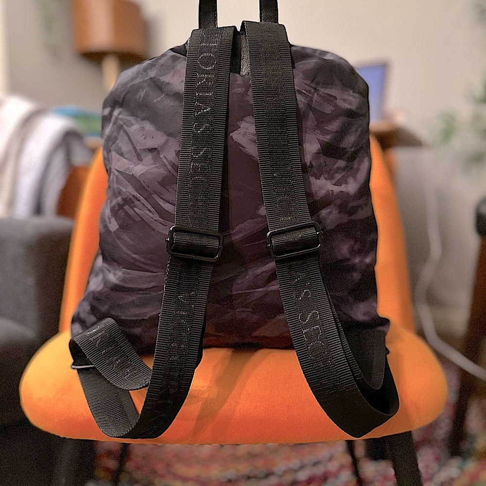 Victoria's Secret Purple Zebra Camo Cinch-Top Backpack 🎆 - Picture 7 of 17